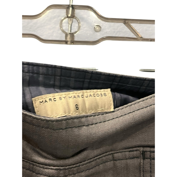 Marc Jacobs Gray Denim Zipper Mini Jean Skirt Size 6 Women's Cotton Blend Grey - Picture 4 of 6